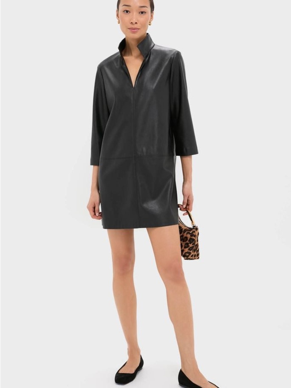 Tuckernuck Black Leather Clifton Dress NWT